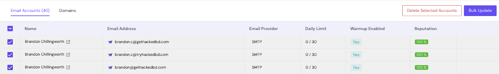 Smartlead bulk update accoounts