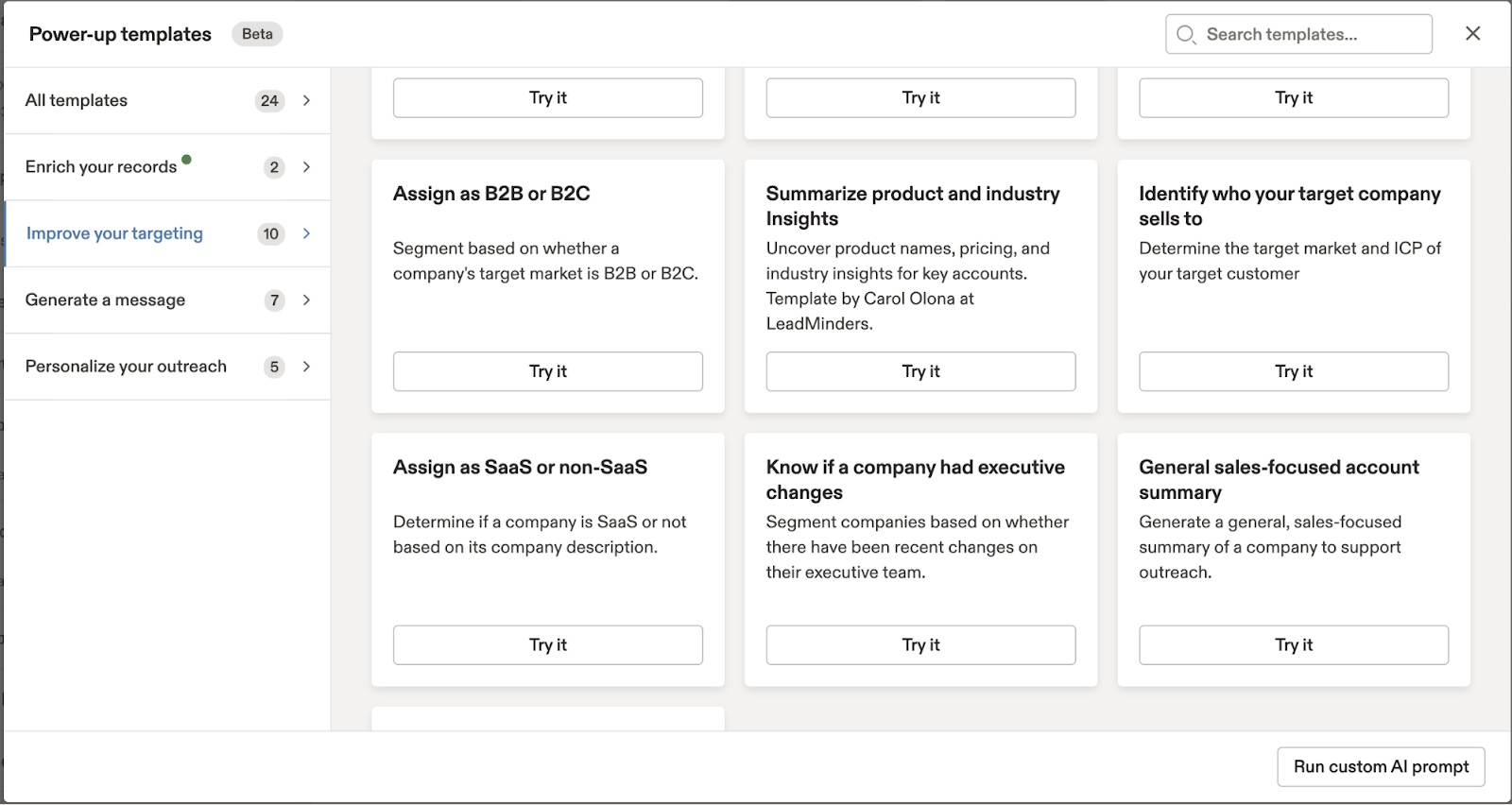 Apollo.io powerup templates